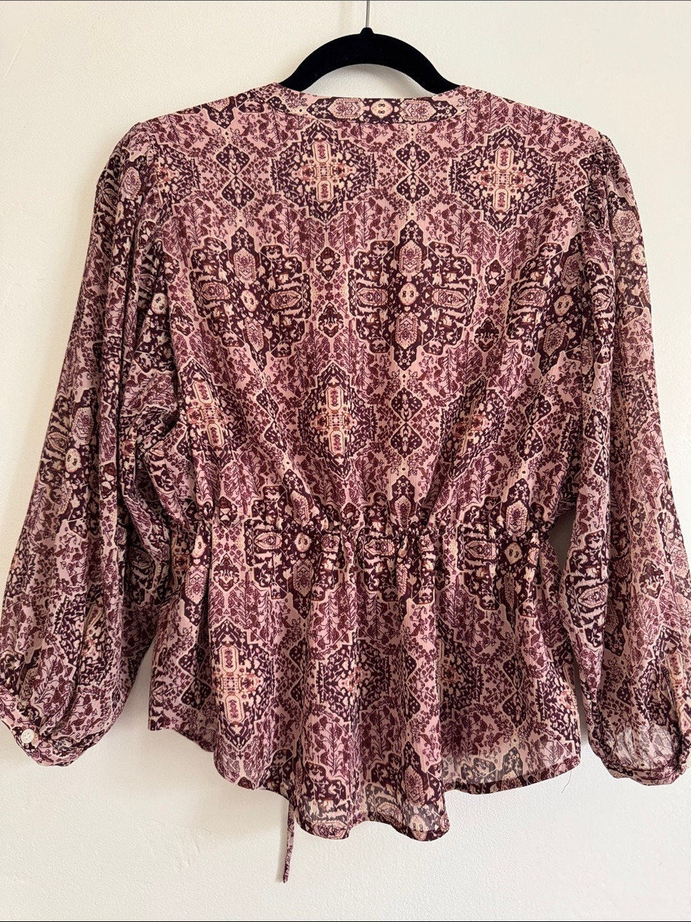 Madewell Kaleidoscope Boho Peasant Blouse, Size Small - Picture 5 of 11